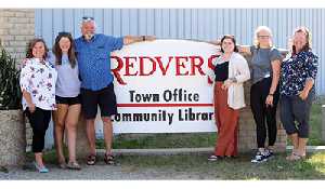 Redvers the man visits Redvers the town